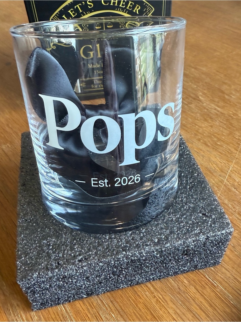 Pops Est. 2026 Personalized Whiskey Glass - NEW
